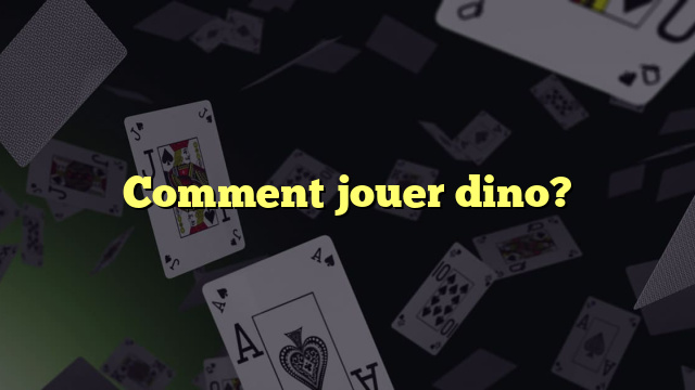 Comment jouer dino?